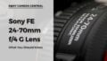 Sony FE 24-70mm f4 G Lens