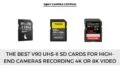 side by side pictures of the Best V90 UHS-II SD Cards for High-End Cameras with a white background