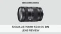 an image of Sigma 28-70mm F/2.8 DG DN lens with a gray background