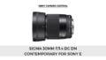 An image of Sigma 30mm f/1.4 DC DN Contemporary lens for Sony E on a white background