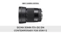 An image of Sigma 30mm f/1.4 DC DN Contemporary lens for Sony E on a white background
