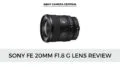 an image of the Sony FE 20mm f1.8 G lens with a white background