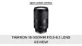 An image of Tamron 18-55mm f/3.5-5.6 lens with a white background