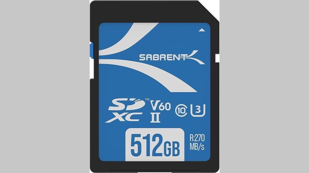 sabrent sd card 256gb v60 review