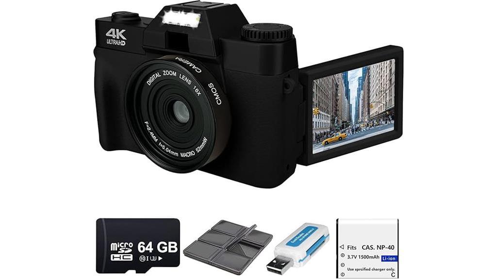acuvar 4k 48mp digital camera