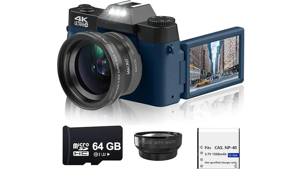 acuvar 4k 48mp digital camera with wifi and 64gb