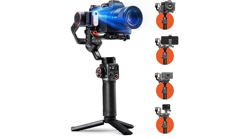 advanced gimbal stabilizer with ai tracker and fill light