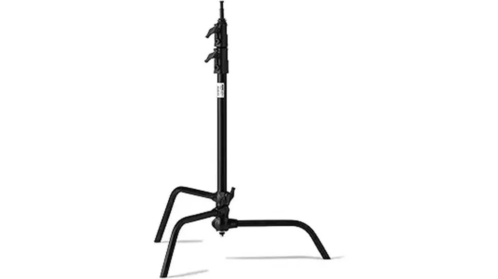 black 20in c stand with sliding leg