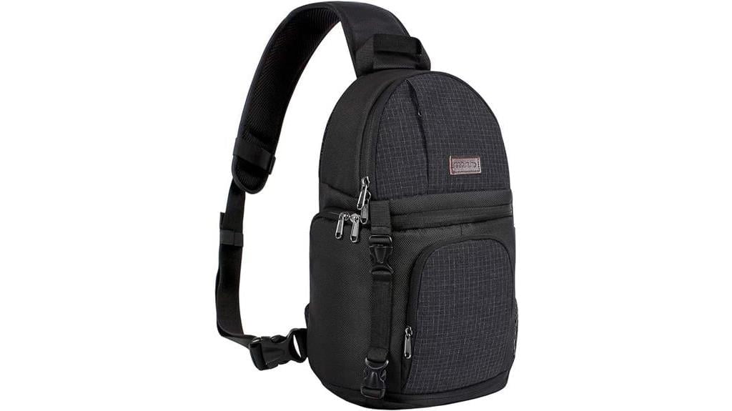 camera sling bag with tripod holder