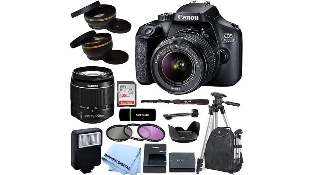 canon eos 4000d camera bundle