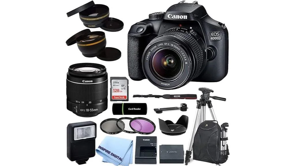 canon eos 4000d camera bundle