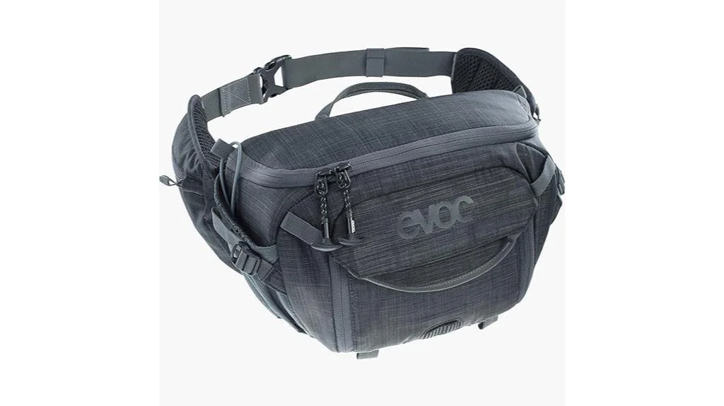 evoc hip pack 7l heather carbon grey