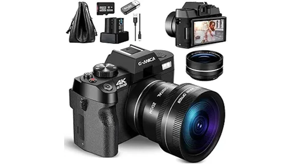 high quality 4k vlogging camera