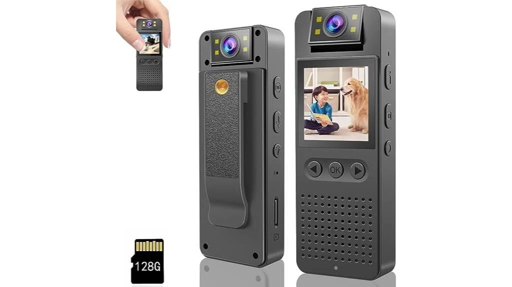 high quality pocket camcorder with rotatable lens
