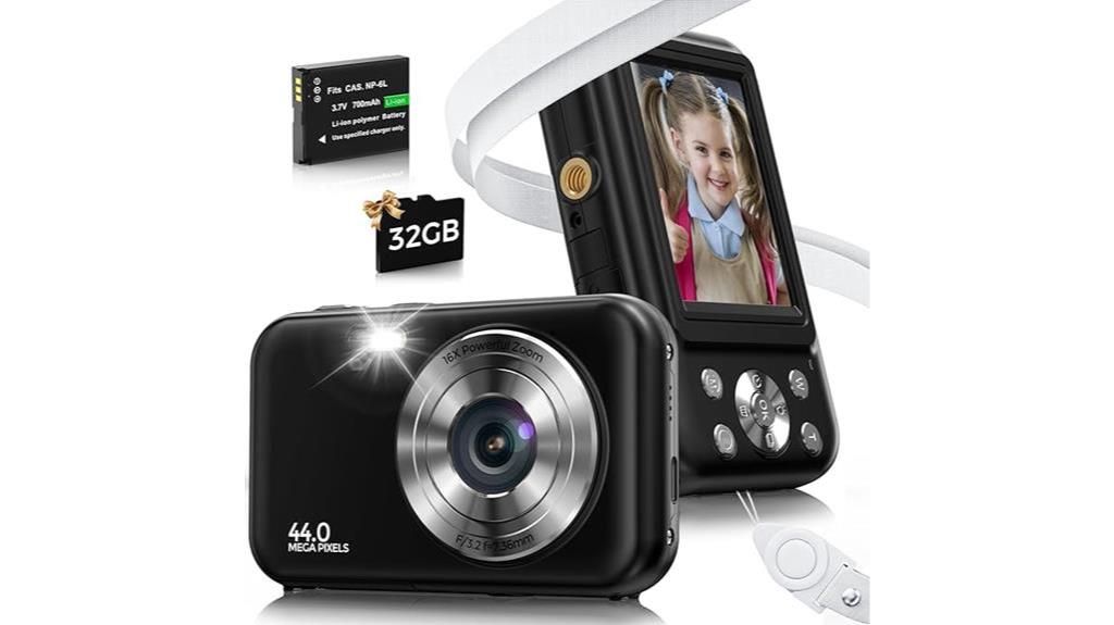 high resolution 44mp kids camera
