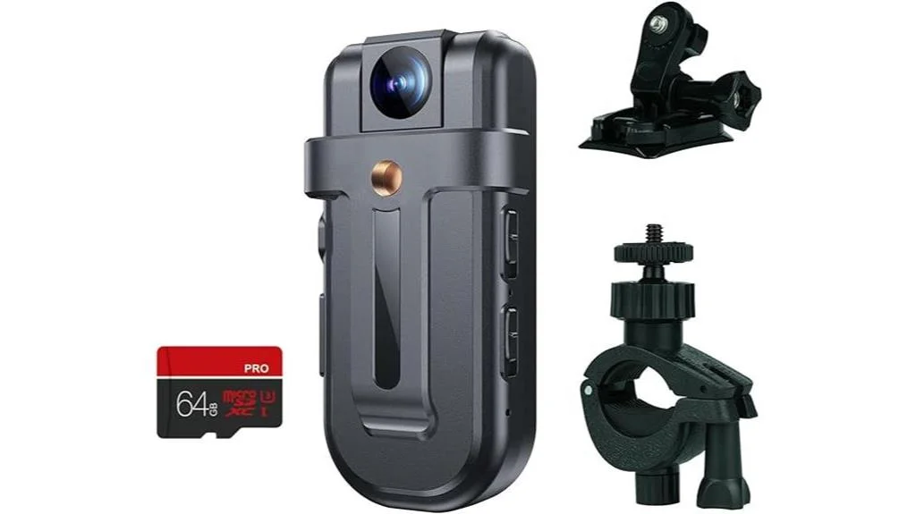 high resolution body camera with wifi and ample storage