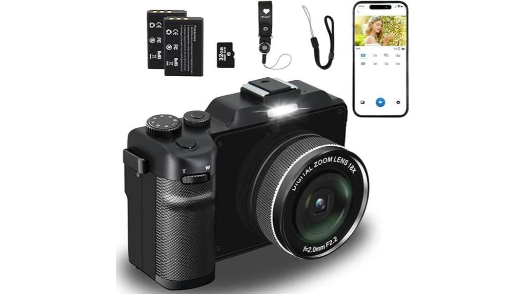 high resolution camera with wireless connectivity and extended battery life