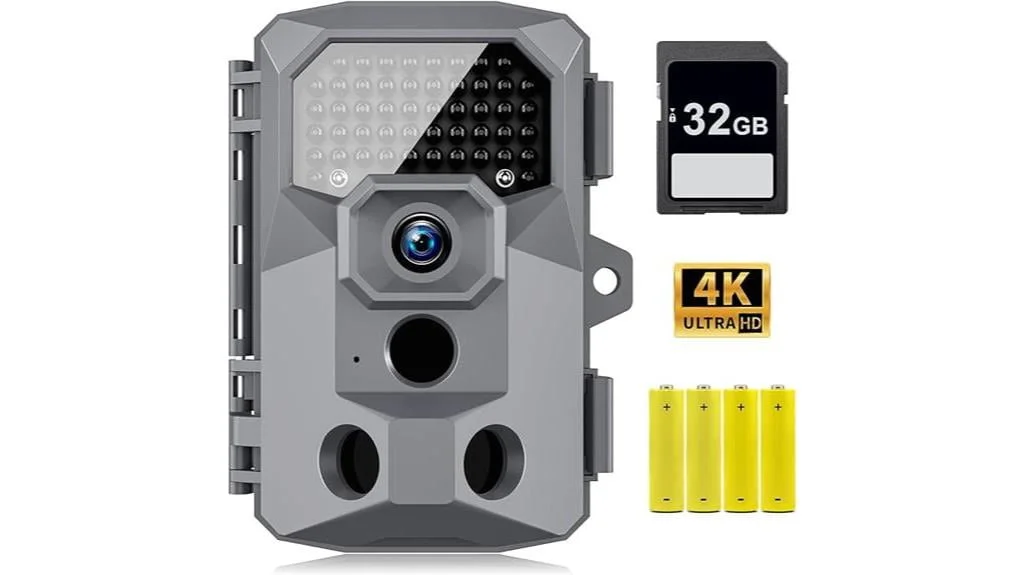 high resolution trail camera with night vision and motion detection