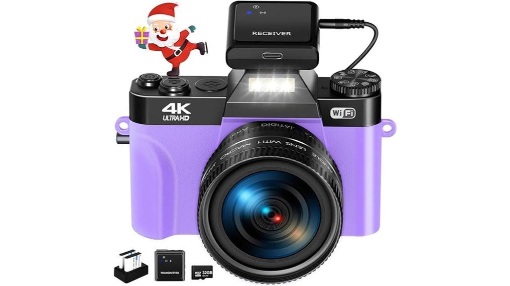 high resolution wifi vlogging camera