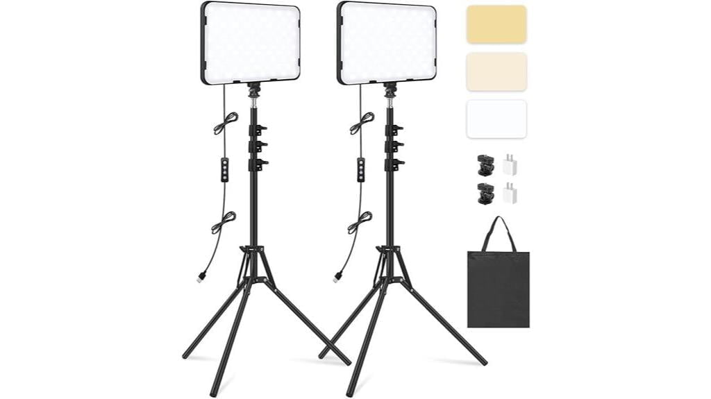 led video light and tripod stand