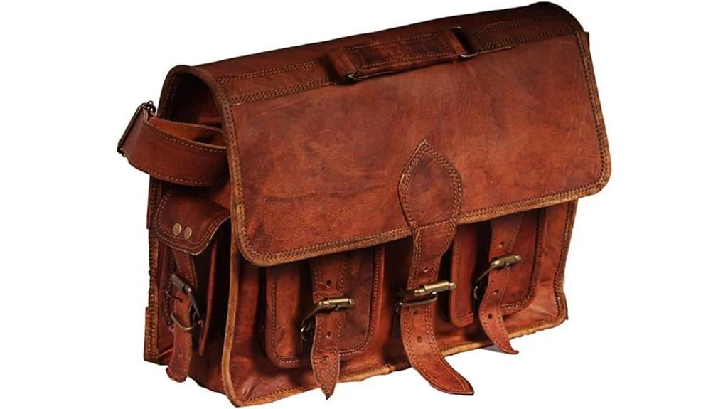 premium leather camera bag