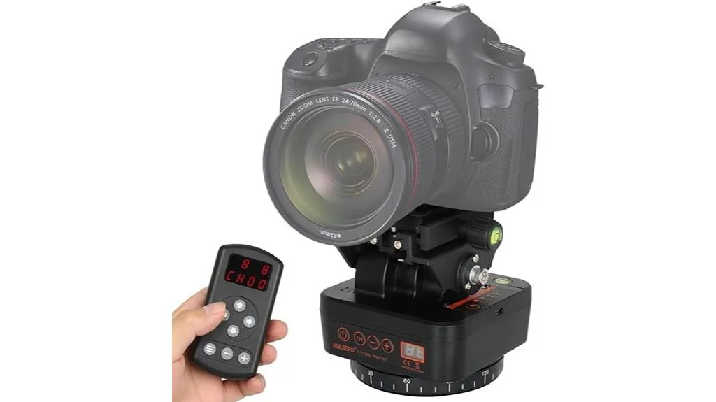 remote controlled motorized tripod head