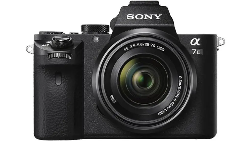 sony mirrorless camera with lens