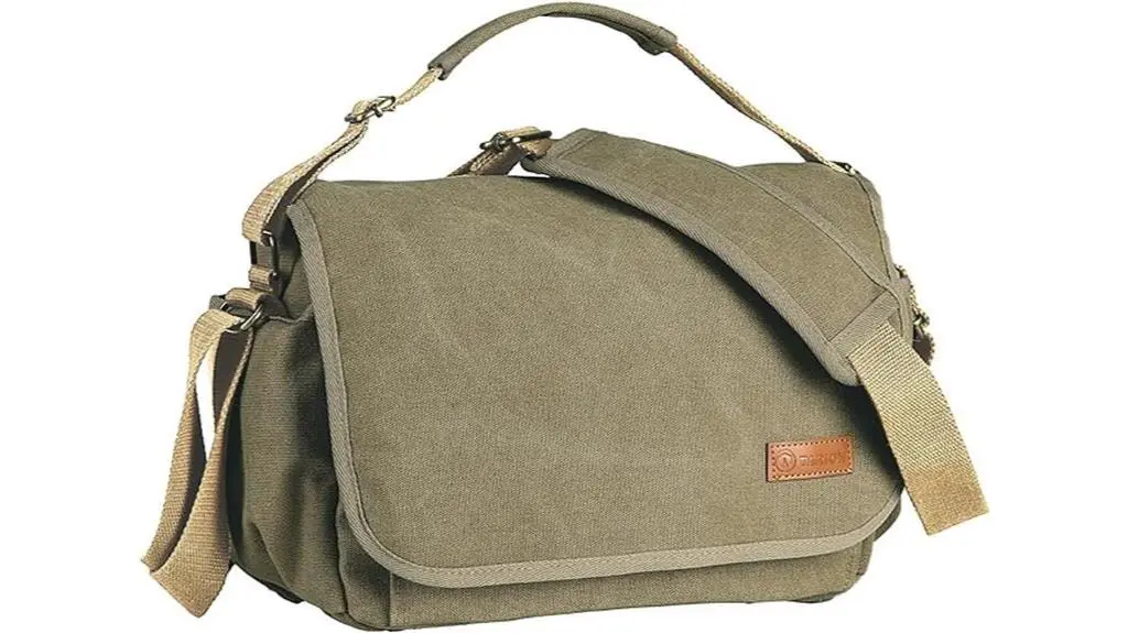 vintage canvas camera messenger bag
