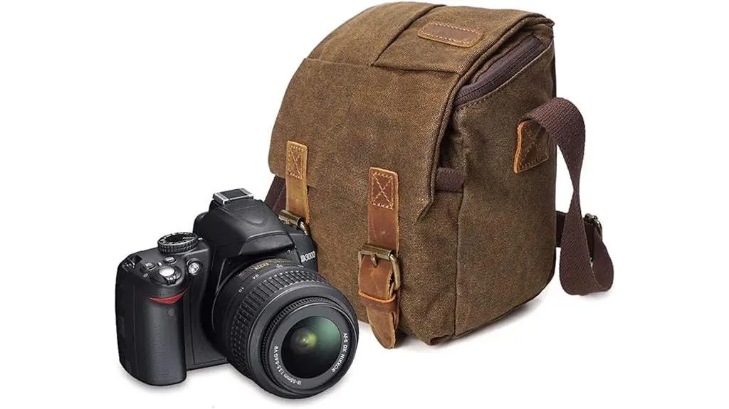 vintage inspired waterproof messenger bag