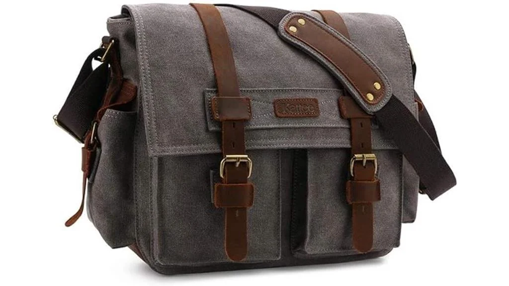 vintage leather camera messenger bag