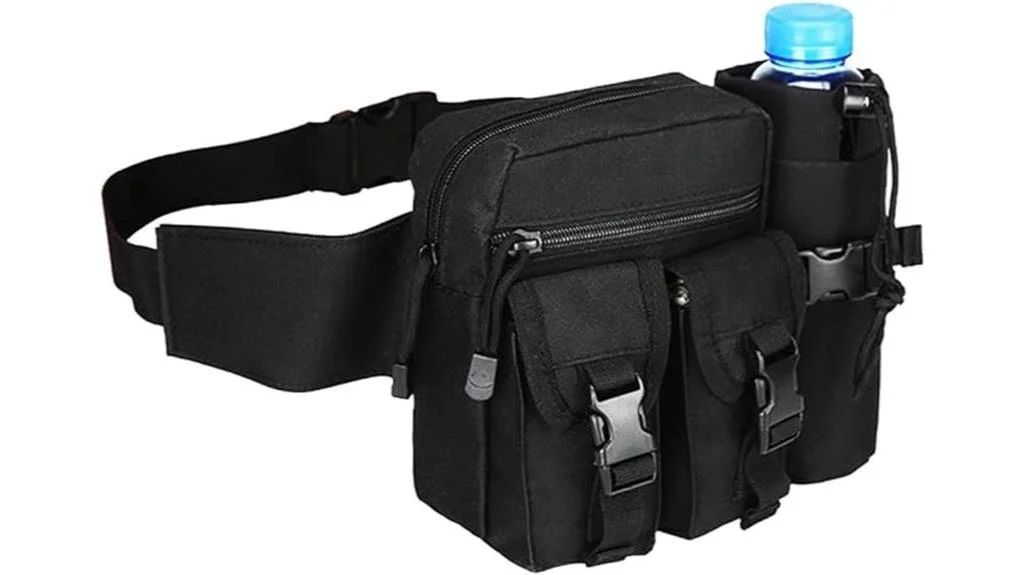 waterproof waist pack with bottle holder