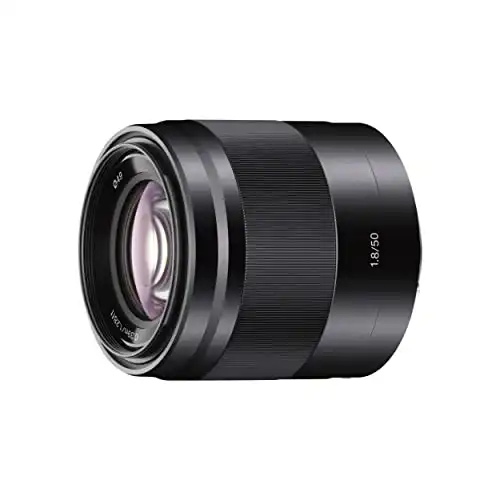 Sony – E 50mm F1.8 OSS Portrait Lens (SEL50F18/B), Black