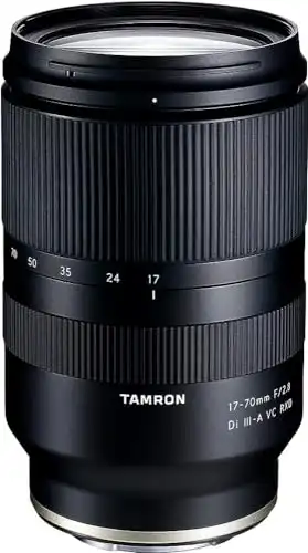 Tamron 17-70mm f/2.8 Di III-A VC RXD Lens for Sony E APS-C Mirrorless Cameras Black