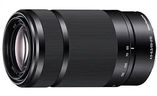 Sony E 55-210mm F4.5-6.3 Lens for Sony E-Mount Cameras (Black)