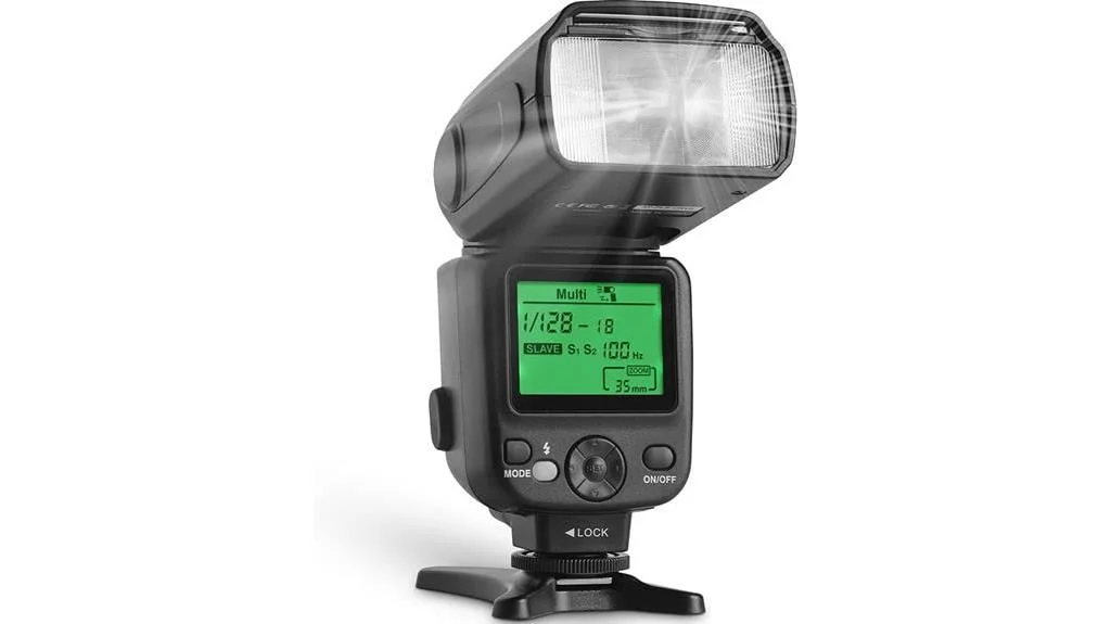 camera flash with display