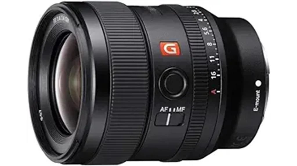 professional grade wide angle prime lens