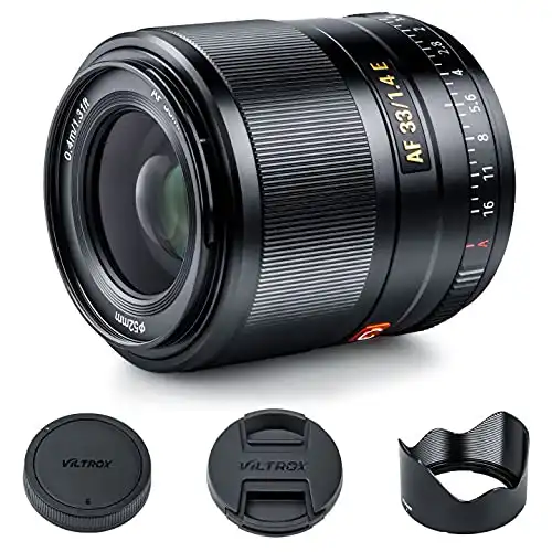 VILTROX 33mm F1.4 f/1.4 Auto Focus Prime Lens Compatible with Sony E-Mount Camera