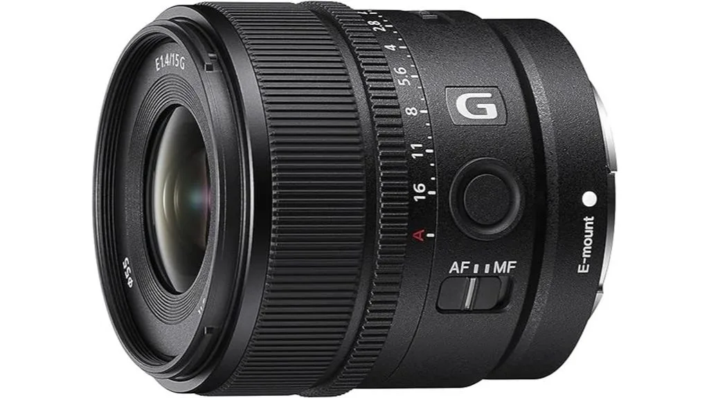 wide angle large aperture lens